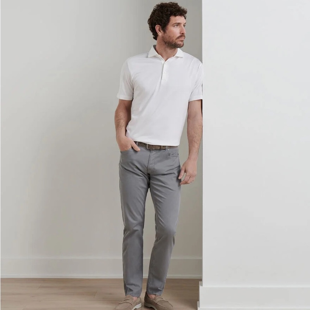 Peter Millar Gray 5 Pocket Gray Denim Jeans 35 x 32